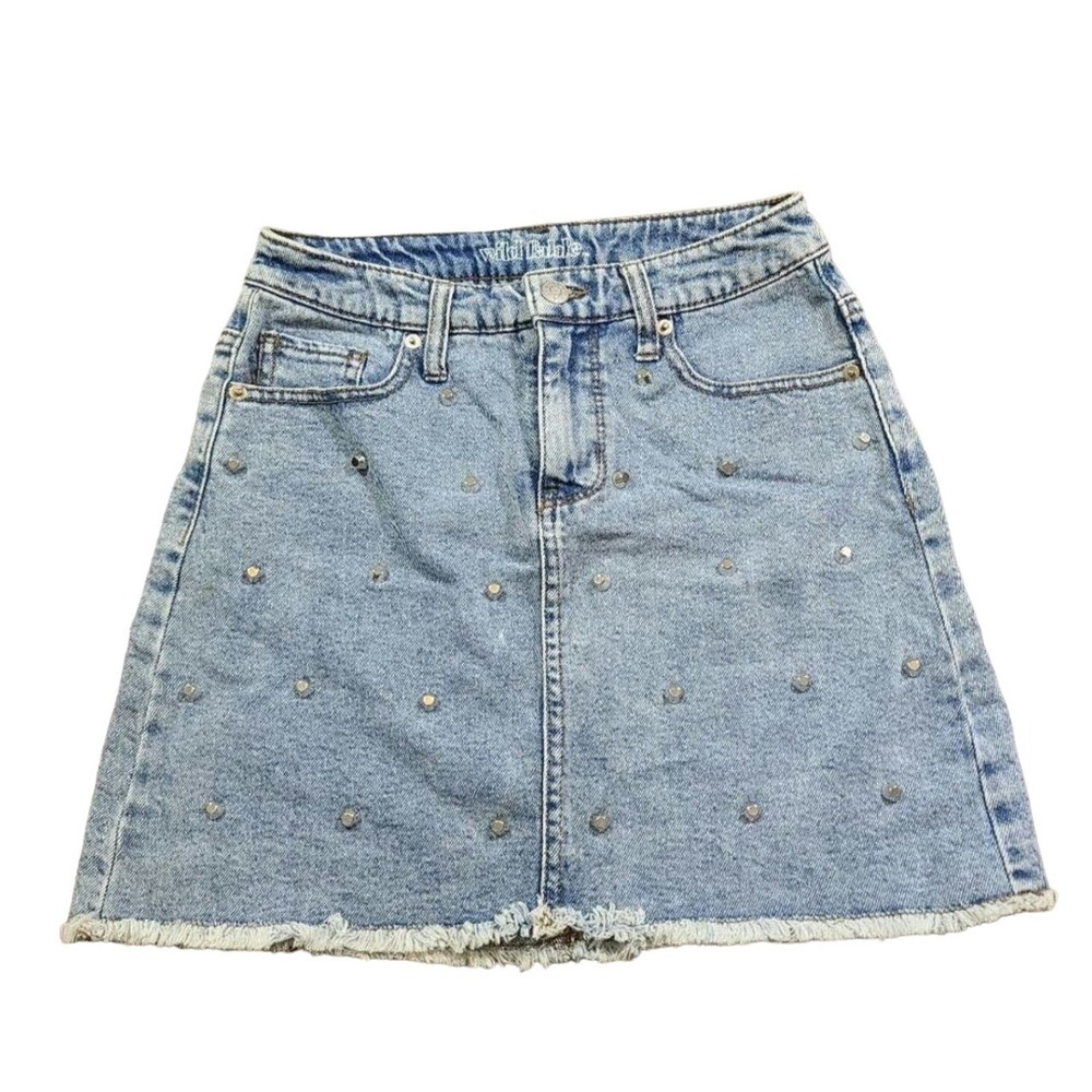 Wild Fable Denim Skirt Studded Short Denim Skirt